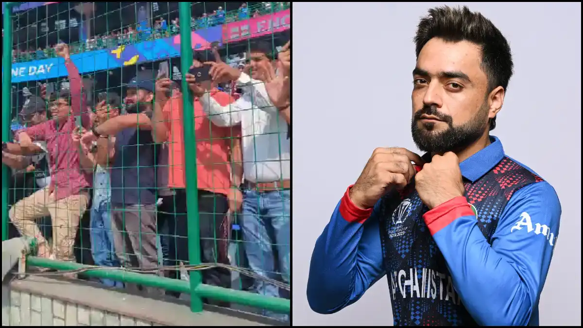 ENG vs AFG: WATCH Delhi crowd chant "Rashid, Rashid" as Afghan batter walks out to bat
