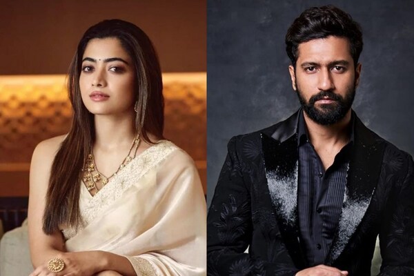 Rashmika Mandanna and Vicky Kaushal tease new project together; check out their delightful interaction