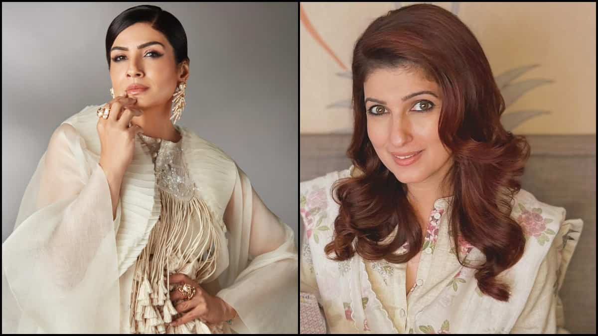 Finally Check Out Raveena Tandon S Cheeky Response When A Fan Drew   Raveena Tandon Twinkle Khanna 635 