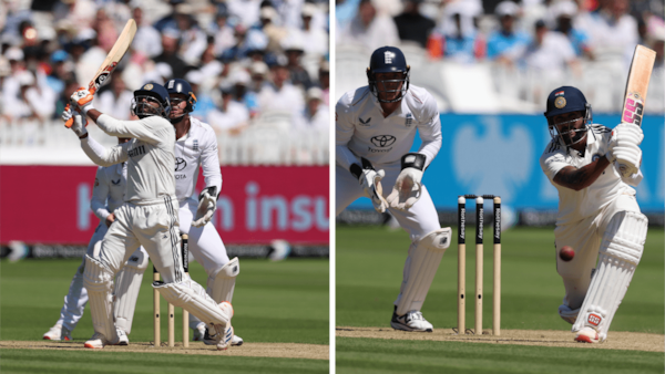 Ravindra Jadeja and Nitish Kumar Reddy set up a winning partnership as Team India moved past 300. Photos via BCCI