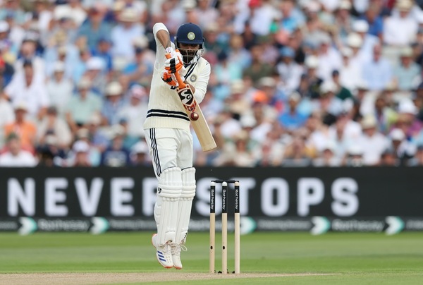 Ravindra Jadeja set up a winning partnership with Gill. Photo via BCCI