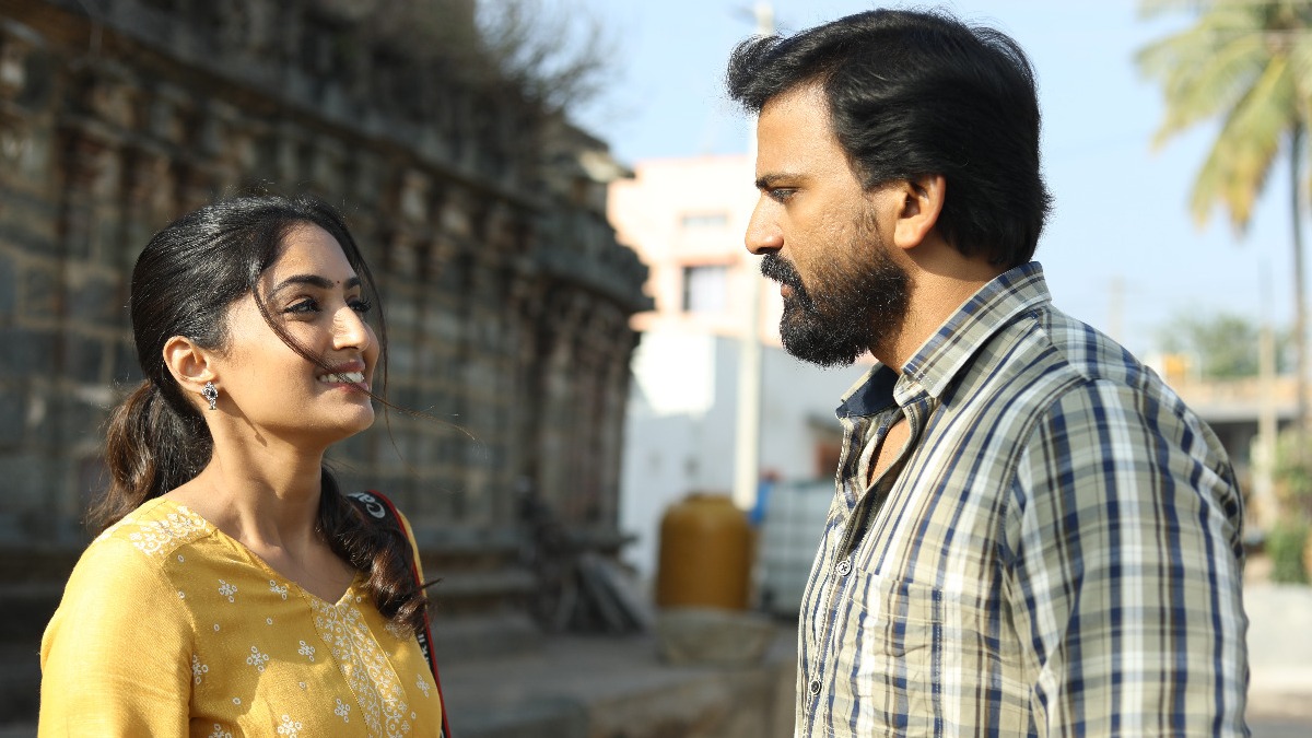 Reba and Dhananjaya in a still from the film