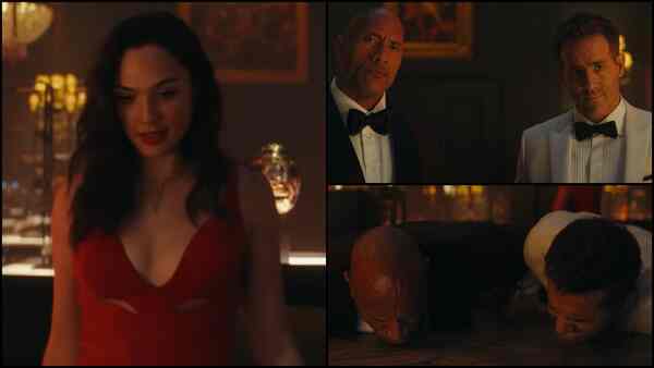 Red Notice: Gal Gadot beats the hell out of Dwayne Johnson and Ryan Reynolds in the latest video