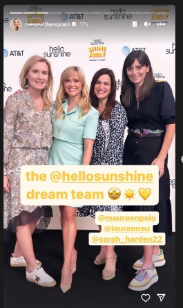 Reese Witherspoon shared the event's highlights on her Instagram stories