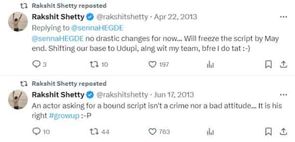 The other tweets from 2013 that Rakshit reposted