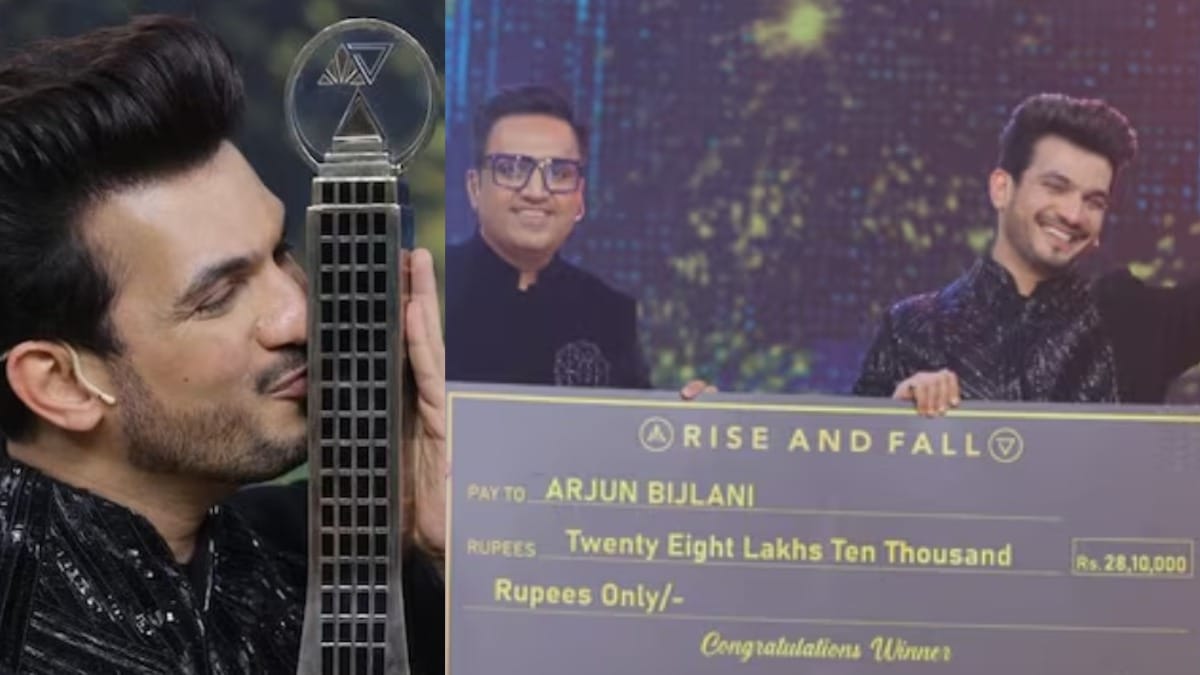 Rise And Fall Grand Finale winner: Arjun Bijlani picks up the trophy, takes home over Rs 28 lakh cheque from Ashneer Grover