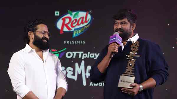 Rishab Shetty and Joju George at OTTplay Changemakers Awards