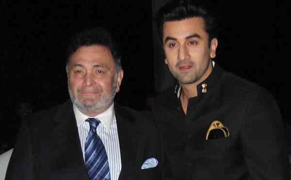 Rishi Kapoor with Ranbir Kapoor