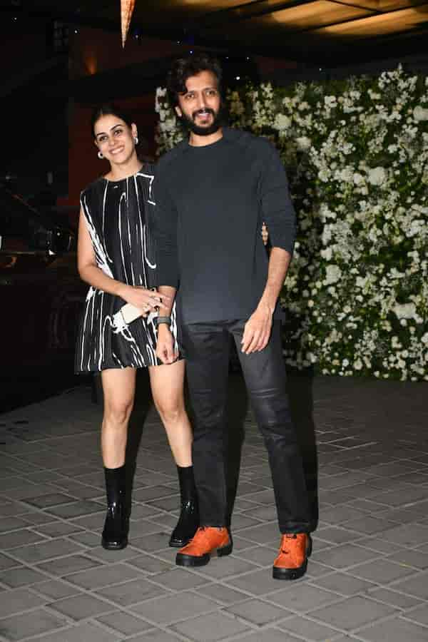 Riteish Deshmukh and Genelia Deshmukh at Salman Khan's birthday bash (Courtesy: Manav Manglani)