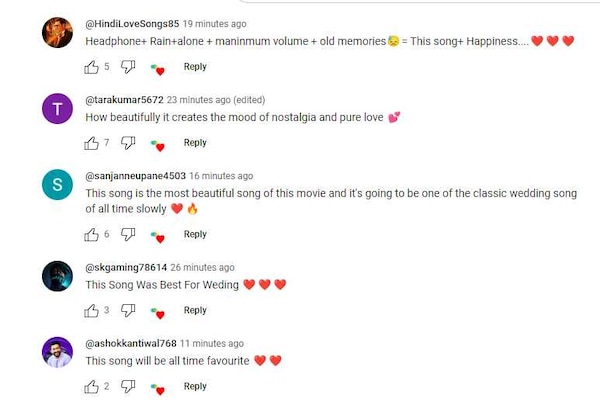 YouTube users love 'Kudmayi' song.