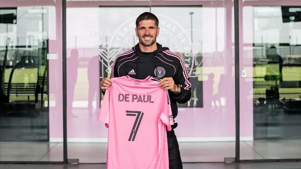 De Paul will wear the No.7 jersey for Inter Miami. Image | Inter Miami CF