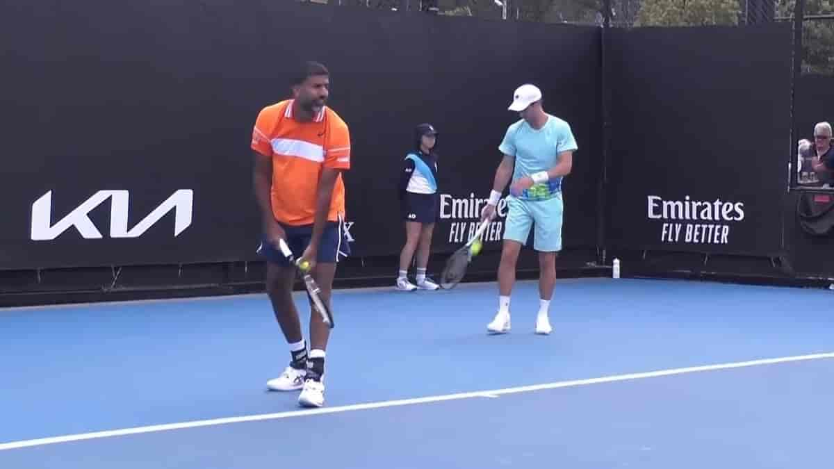 Australian Open 2024 - Indo-Aussie pair of Rohan Bopanna and Mathew Ebden survive first-round scare