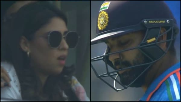 IND vs SL: Wankhede crowd, wife Ritika Sajdeh stunned after homeboy Rohit Sharma clean bowled for 4