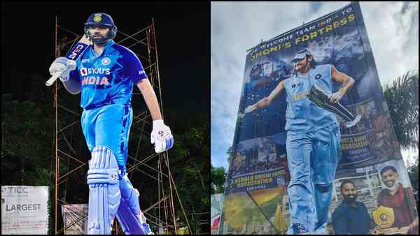 IND vs SA: After Virat Kohli, huge flex of Rohit Sharma, MS Dhoni seen ahead of 1st T20I in Thiruvananthapuram