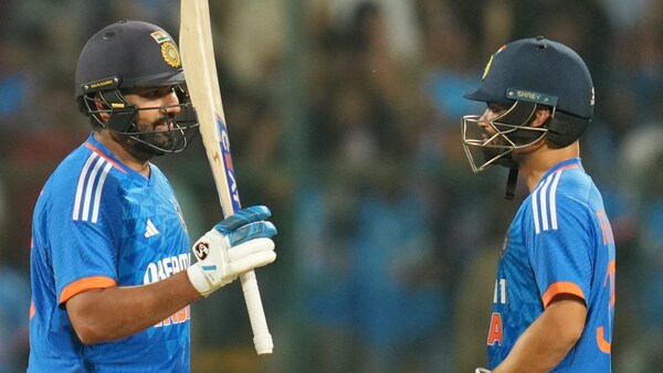 IND vs AFG - After top order collapse, Rohit Sharma reaches 50, Rinku Singh starts smashing boundaries