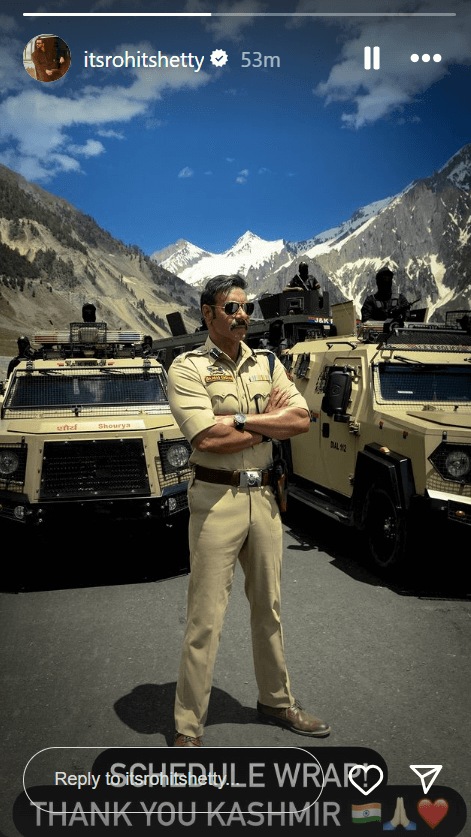 Rohit Shetty's Instagram story