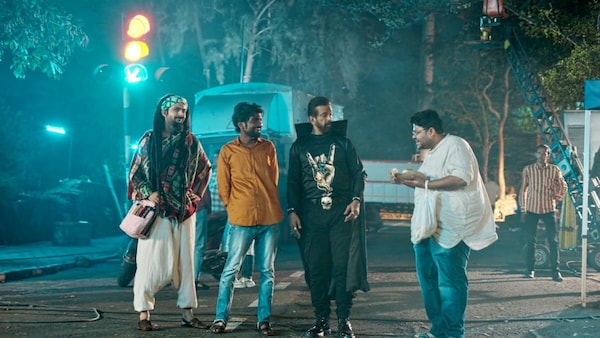 Actors Nikhil Vijay, Jaaved Jaaferi, Swagger Sharma and Badri Chavan in the miniseries