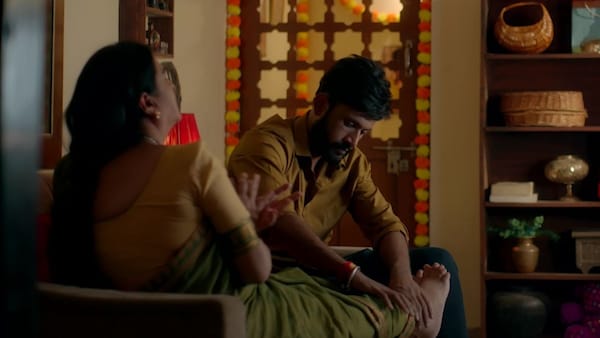 Urvashi and Rohitt in the film