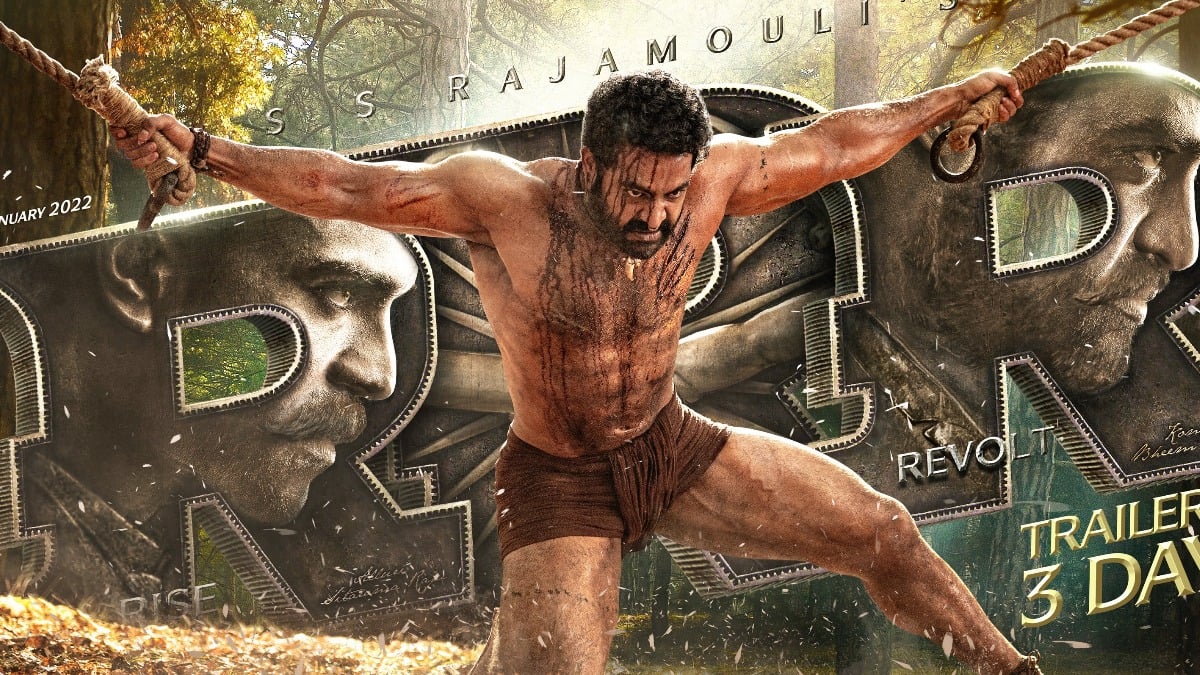 RRR: Jr NTR Looks Rugged And Battered As Komaram Bheem In Latest Poster ...