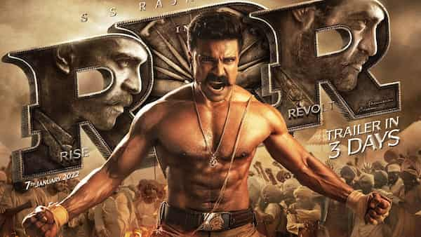 RRR: Ram Charan flexes his muscles as Ram in latest poster for movie