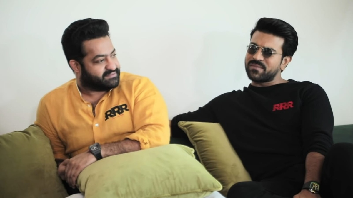 RRR: Jr NTR says Ram Charan is like 'Golgappa' during a chat with Rana Daggubatti