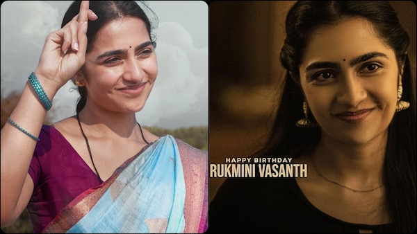 On Rukmini Vasanth's birthday, fans treated to first-look posters from 'Bhairathi Ranagal' and 'Bagheera'