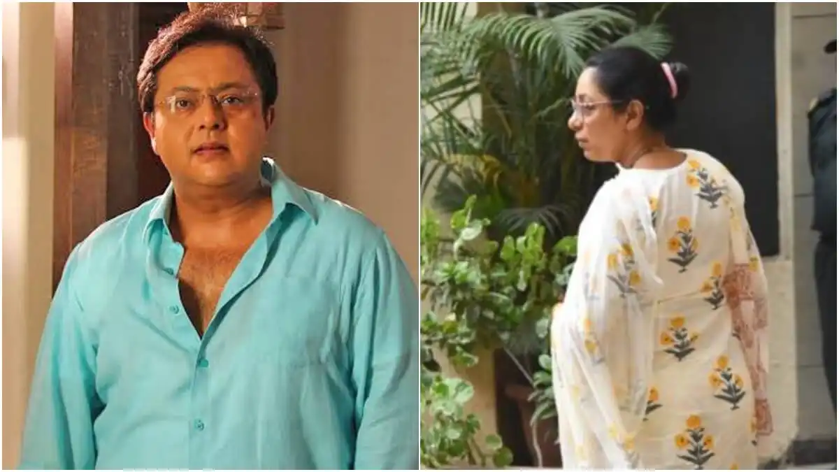 Rupali Ganguly breaks down in tears at her Anupamaa co-star Nitesh Pandey's funeral