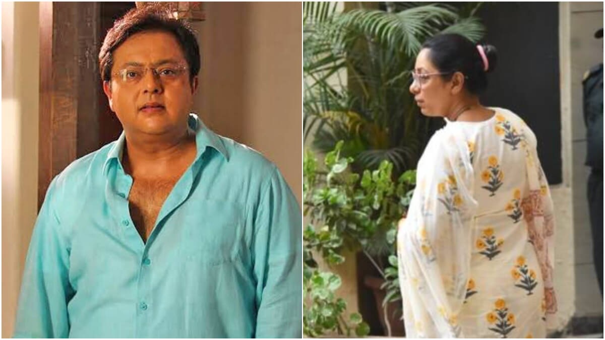 Rupali Ganguly breaks down in tears at her Anupamaa co-star Nitesh Pandey's funeral