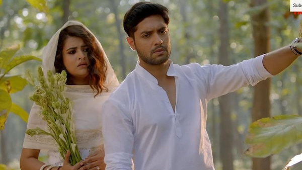 Rupsa Chatterjee and Vikram Chatterjee as Shruti and Alaap in Rudrabinar Obhishaap