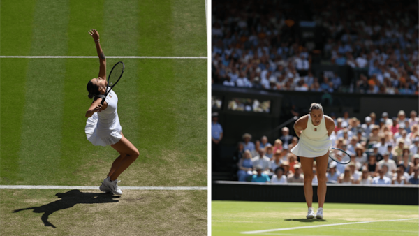 Sabalenka looked increasingly frustrated as her match against Anisimova went on.