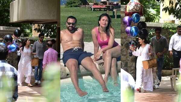 Saif Ali Khan’s birthday celebrations: Sara Ali Khan and Ibrahim Ali Khan cheerfully arrive with balloons at their father’s residence; watch cute video