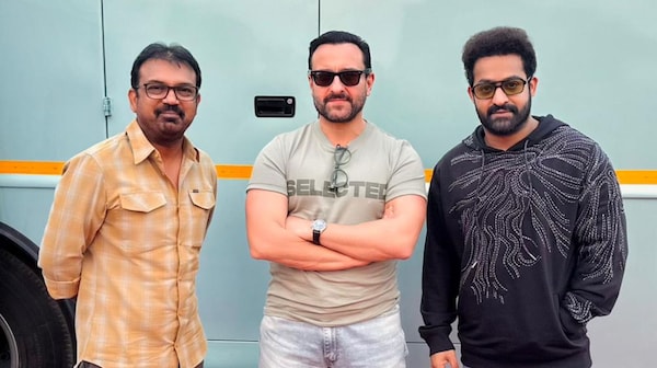 Jr NTR welcomes Saif Ali Khan on board to NTR30, pictures go viral