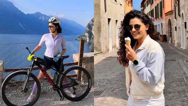 Saiyami Kher shares a glimpse of her bikepacking tour in Italy; calls it 'one of the best trips of her life'