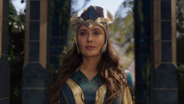 Eternals: Salma Hayek says experience of playing a superhero in her 50s is 'very humbling'