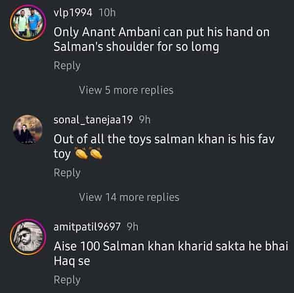 Salman Khan, Anant Ambani