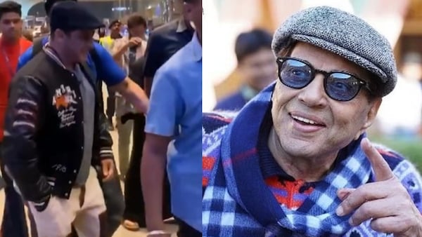 Salman Khan’s airport look resembles Dharmendra, fans are in love – watch