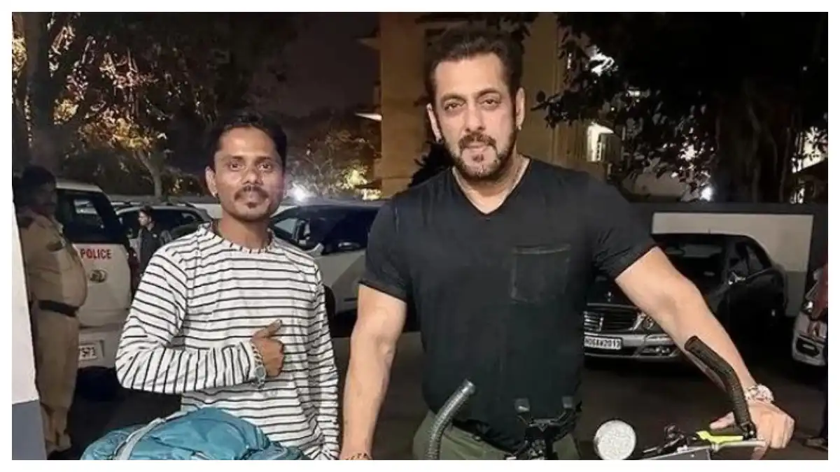 Salman Khan fan covers 1100 km on cycle to reach Mumbai, fulfills his dream of meeting the superstar