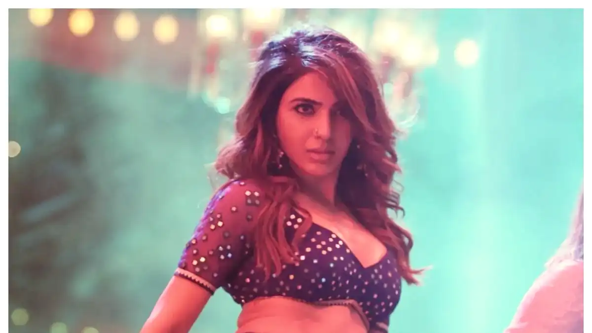 Samantha's catchy dance number Oo Antava played at a cricket stadium in Florida
