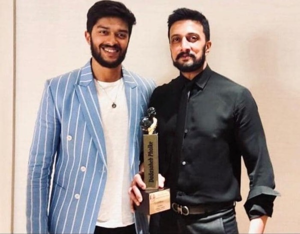 Sanchith with Sudeep