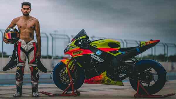 Sandesh Prasannakumar is a professional superbike racer