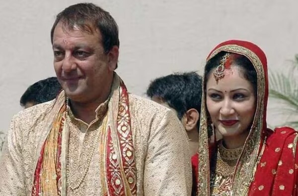 Sanjay and Maanayata Dutt on their wedding day