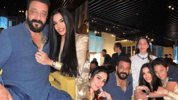 Sanjay Dutt with his family