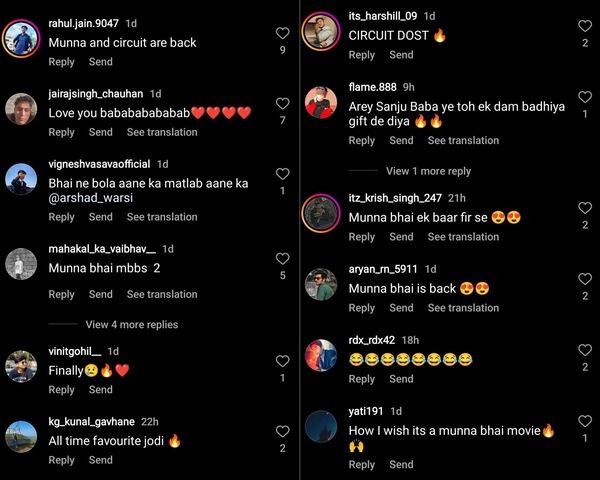 Munna Bhai and Circuit are back, says fans