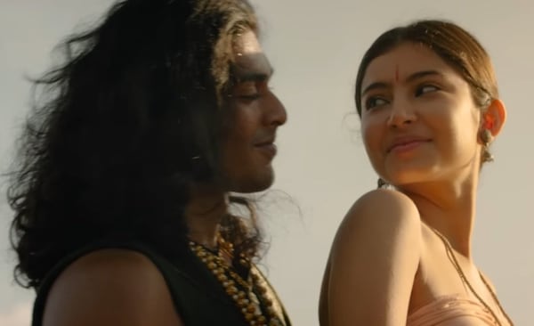 Santhosh and Sara Arjun in Ponniyin Selvan