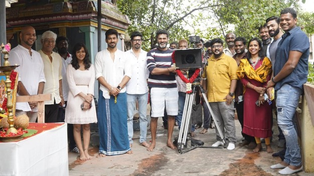 The film's crew during the project's launch 