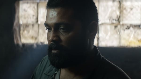 Rakshit Shetty in a still from the film
