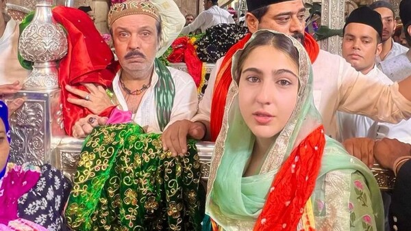 Sara Ali Khan seeks blessings at Ajmer Sharif Dargah ahead of Zara Hatke Zara Bachke's release, gets mobbed by fans