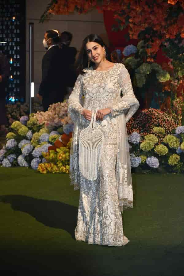 Sara Ali Khan at Anant Ambani, Radhika Merchant's engagement ceremony (Manav Manglani).