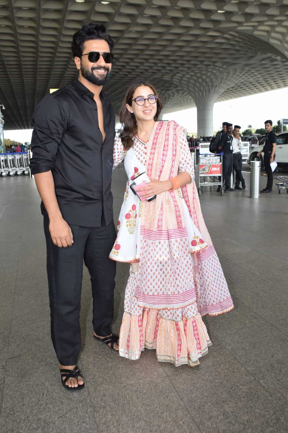 Sara Ali Khan and Vicky Kaushal spotted in style