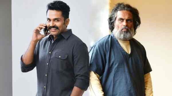 Makers of Mithran's Sardar reveal Karthi's dual looks from the action thriller